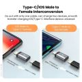 PD20W Fast Charging USB C Female to Lightning Male Adapter Lightning Female to Type C Male Adapter Converter ios and Android. 
