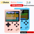 Retro Portable Mini Handheld Video Game Console 8 Bit 3.0 Inch Color LCD Kids Color Game Player Built in 500 Games. 