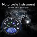 0~12000RPM Universal Motorcycle Speedometer Digital LCD Display Speed MPH km/h Tachometer Fuel Level Meter for Honda Yamaha. 