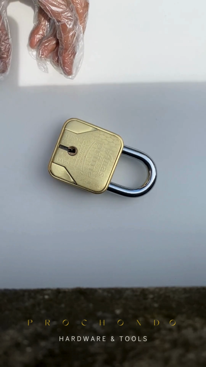 Anas 60 mm Heavy Duty Push Tip Padlock | 10 Steel Lever, 4 Keys, Rust ...