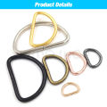 20/100pcs Metal D Ring Adjustable Buckle Clasp For Webbing Backpacks Straps Bags Cat Dog Collar Chain Buckles DIY Accessorie.
