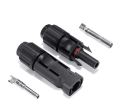 PAIR OF MC4 CABLE CONNECTORS / PLUGS FOR SOLAR PANELS, EXTENSION LEADS OR PHOTOVOLTAIC SYSTEMS. 