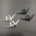 3D Metal Chrome Black V6 Sticker V8 Emblem Car Fender Badge Decal Trunk Logo Accessories. 