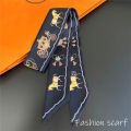 1PC Korean Fashion New Women's Twill Decorative Ribbon Small Scarf Binding Bag Handle Ribbon Hair Band Small Scarf Headband. 