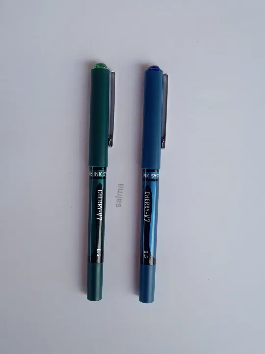 cherry -v7 free ink Roller pen blue  ink (0.5mm)