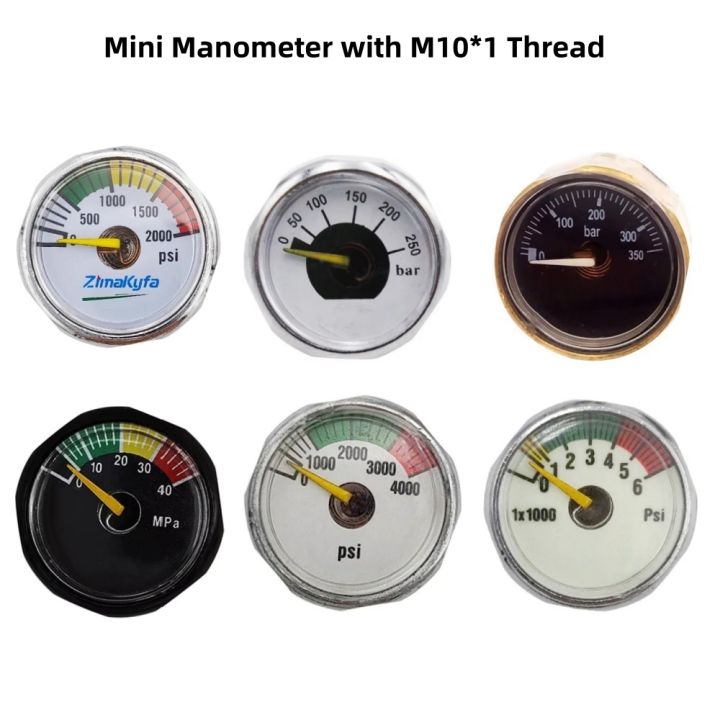 Micro Rpm Manometer M10*1 HPA Mini Micro Pressure Gauges Manometre Small Profile Manometer ...