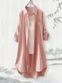 Plus Size Women Breathable Blouse Korean Shirt New Popular Loose Casual Fashion Simple Solid Female Long Sleeved Top Of Clothing. 