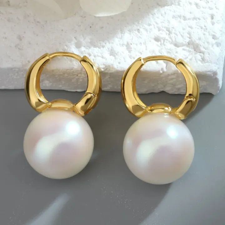 New%20In%20Imitation%20Pearl%20Hoop%20Earrings%20Women%20Fashion%20Minimalist%20Style%20Copper%20Ear%20Buckle%20Light%20Luxury%20Wedding%20Earring%20Accesories%20-%20Image%202