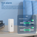 Tuya WiFi Temperature Humidity Sensor for Indoor Smart Home SmartLife APP Remote Monitor Work With Alexa  Assistant. 