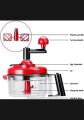 Manual Handy Chopper with sharp blades use for chopping vegetables, fruits, meats and salad. 