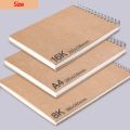 Professional Sketchbook Blank Watercolor Notebook 160 GSM Spiral diary Art school supplies Pencil drawing notepad Stationery. 