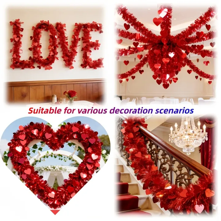 4M%20Artificial%20Valentine's%20Day%20Heart-Shaped%20Vine%20Hanging%20Ribbon%20Garland%20Ornament,%20for%20Wedding%20Party%20Decor,%20Engagement%20Anniversary%20-%20Image%206