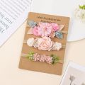 Baby Girl Headband set Cute Baby Elastic Hair Band  Flower Toddler Headbands Headwear Kids Accessories 3pcs/set. 