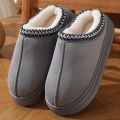 New Fashion Fluffy Platform Slippers for Women 2025 Winter Plush Warm Cotton Shoes Woman Comfort Non Slip Unisex Home Slippers. 