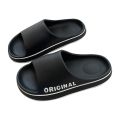 Feslishoet Women Letter Slippers Beach Slides Solid Color Mens Thick Sole Indoor Bathroom Anti Slip Shoes Summer Couple Sandals. 