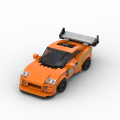 MOC Fast & Furious MK4 370pcs Supra City Technical Car Sports Racing Vehicle Racer Building Blocks supercar Toy. 