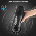 Shaker Bottle With Power Container 2 Tiers Protein Shakes Powder Shaker Bottle Sports Water Bottle Ideal For Sports Gym Fitness. 