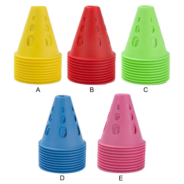 10piece%20Roller%20Skating%20Pile%20Hollow%20Windproof%20For%20Quick%20Set%20Up%20And%20Easy%20Storage%20Soccer%20Training%20Cone%20pink%20-%20Image%206