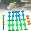 9PCS Soft Sticky Suction Dart Fidget Toy Family Interactive Game Pop Silicone Dart Toy Party Game Fingertip Decompression Toy.