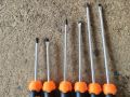 6pcs Screw driver Set 4"+6"+8" soft grip  orange/Black. 