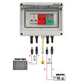 Full Copper Wire 1 in 1 Out DC 600V Photovoltaic Combiner Box Fuse MCB SPD Disconnect Switch for Solar Panel Installation. 