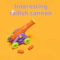 Fun Carrot Cannon Toy Ejection Cannon Mortar Can Launch Shells Rocket Launcher Children's Toy.