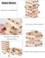 Wooden Jengas Tower Stacking Building Game 54 pieces Ages 8 To Adults. 