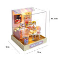 DIY Wooden Miniature Doll House Kit 3D Puzzle Production  Assembly Of Room Toy Home Bedroom Decoration For Friends Birthday . 