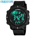 SYNOKE Men Outdoor Sports Multifunctional Waterproof Shock Resistant Large Screen Display Luminous LED Digital For Men Fashion. 