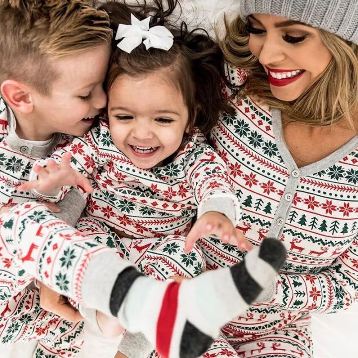 2023%20%20Family%20Matching%20Pajamas%20New%20Year%20Xmas%20Father%20Mother%20Kids%20Baby%20Clothes%20Set%20Dad%20Mom%20And%20Daughter%20Son%20Pyjamas%20Outfit%20-%20Image%203