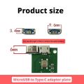 5pcs MicroUSB to Type-C adapter Board Supports Reversible Type-C Charging & USB 2.0 Data Transfer Converter Connector DIY. 