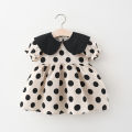 Summer Girls Kids Princess Short Sleeve Dress Children Baby Infants Dot Polka Pleated Dresses Casual Vestidos.