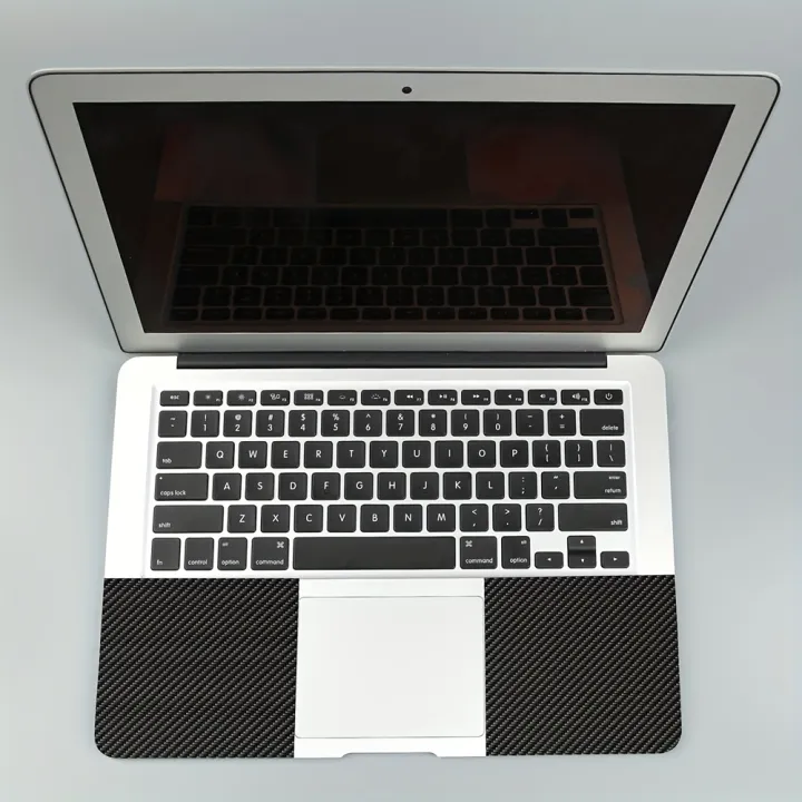 HUADO%202-Piece%20Set%2012.1%2013%2013.3%2014%2015%2015.4%2015.6%20Carbon%20Fiber%20Laptop%20Sticker%20Universal%20Net%20Sticker%20Reusable%20Laptop%20Case%20(Black)%20-%20Image%202