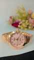 R O L E X Womens Watch With High Quality premium Strip Chain/Water Resistant amold Glass mirror. 