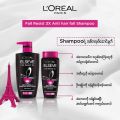 L'Oreal Paris Elseve Fall Resist 3X Anti-Hair Fall Shampoo 400ml (ဆံပင်ကျွတ်သက်သာစေသော ခေါင်းလျှော်ရည်). 