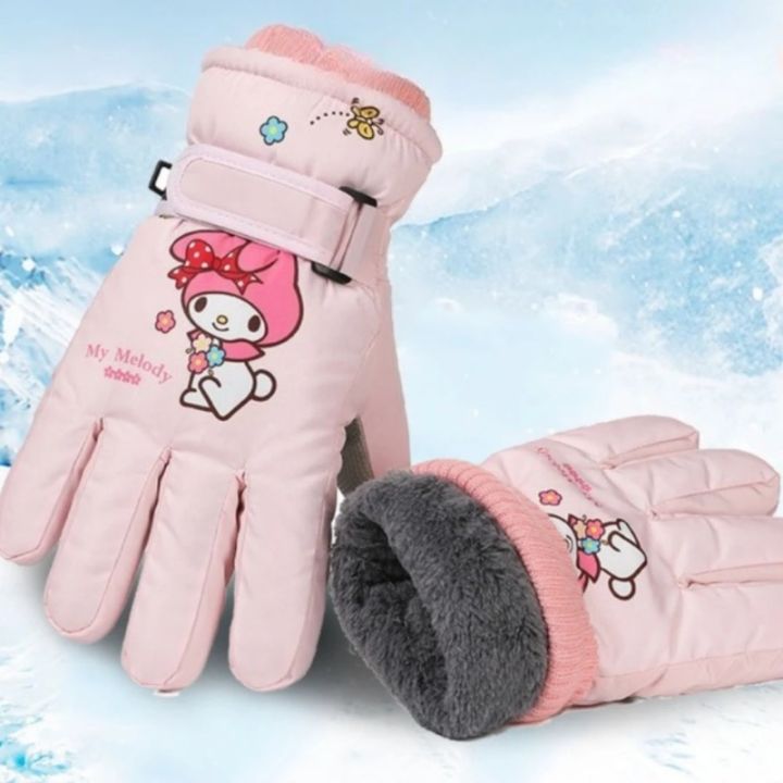 Melody%20Kuromi%20Winter%20Children%20Fleece%20Gloves%20Waterproof%20Outdoor%20Ski%20Warm%20Outdoor%20Cycling%20Gloves%20Windproof%20Cold%20Resistant%20Sanrio%20-%20Image%203