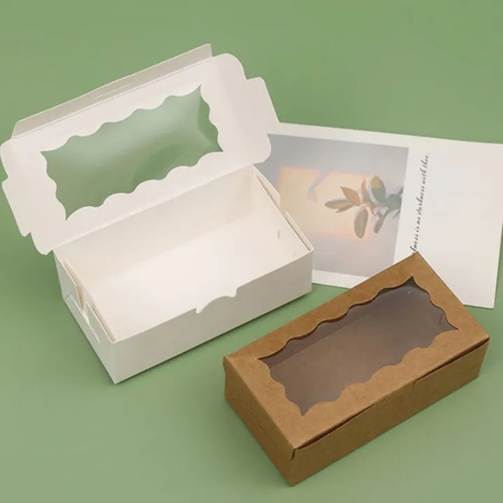 12Pcs%20Cake%20Carriers,%20Square%20Box%20With%20Lid,%20White%20Bread%20Box%20With%20Window,%20For%20Pies,%20Donuts,%20Muffins,%20Chocolates,%20Weddings,%20Parties%20-%20Image%203