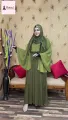 Mohona Angel Borkha Butterfly Sleep Dubai Cherry Georgette for women muslim Outwear..