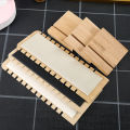New DIY Creative Bamboo Wooden Necklace Frame Fashion Jewelry Display Frame Bracelet Support Jewelry Display Props Colors. 