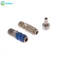 ●1 Set 1/8 Inch BSP Male And Female Connections Adapter Air Brush Parts Airbrush Quick Disconnect Coupler Release Fitting Plug. 