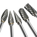 Tungsten Carbide Rotary Burr Set 10pcs Carving Burr Bits with 3mm Shank 6mm Bit for Wood & Stone Carving, Steel Metal Working. 