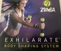 Zumba Fitness Exhilarate Body Shaping System 5 disks set + 2 toning sticks - new. 