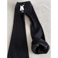Y2K Loose Jeans Women Casual Trousers Baggy Denim Pants for Ladies Soft Stretch Waist Winter Thermal Fleece Lined Comfort Fit. 
