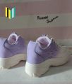 Women's Sneakers Fashion Chunky Sole Sports Joggers High Heel Casual vulcanize Shoes for Girls BTS KPOP purple shoes. 
