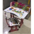 Kids Children Study/Homework  Table With Chair Set , Adjustable Height. 