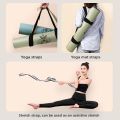 Multifunctional Yoga Mat Leather Label Strap - Yoga and Pilates Stretch Strap, Perfect for Fitness and Training.