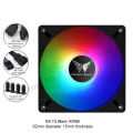 PC Cabinet RGB Fan 9cm Ultra-Thin 9215 9225 15mm 25mm Slim ITX Case Cooler Fans 5V 3Pin ARGB+ 4Pin PWM Control Black White. 