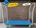 Premium Quality Steel Platform Factory and Mart Use Warehouse Loading Trolley - Hand Truck Push Cart - Load Capacity 500 kg. 