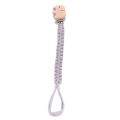 New Crochet Cotton Baby Pacifier Chain Moon Heart Beech Wood Clip For Handmade Baby Nipple Soother Chain Teething Toy. 