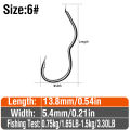 20Pcs Automatic Flipping Fishhook 1#-14# Offset Fishing Hook Two-bend Anti-skid Carp Hook Carbon Steel Hooks With Barb.